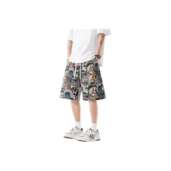 Magmode Casual Shorts Unisex Embroidery Figure