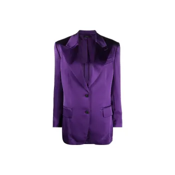 TOM FORD V Neck Single Breasted Blazer