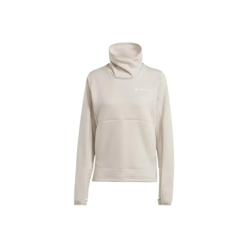 Adidas TERREX XPERIOR MEDIUM FLEECE PULLOVER Sweatshirt Women's Marvelous Beige-0