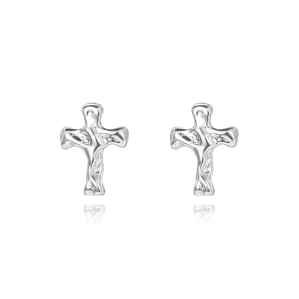 BLANK IN BLANK Sterling Silver Stud Earrings Unisex-0