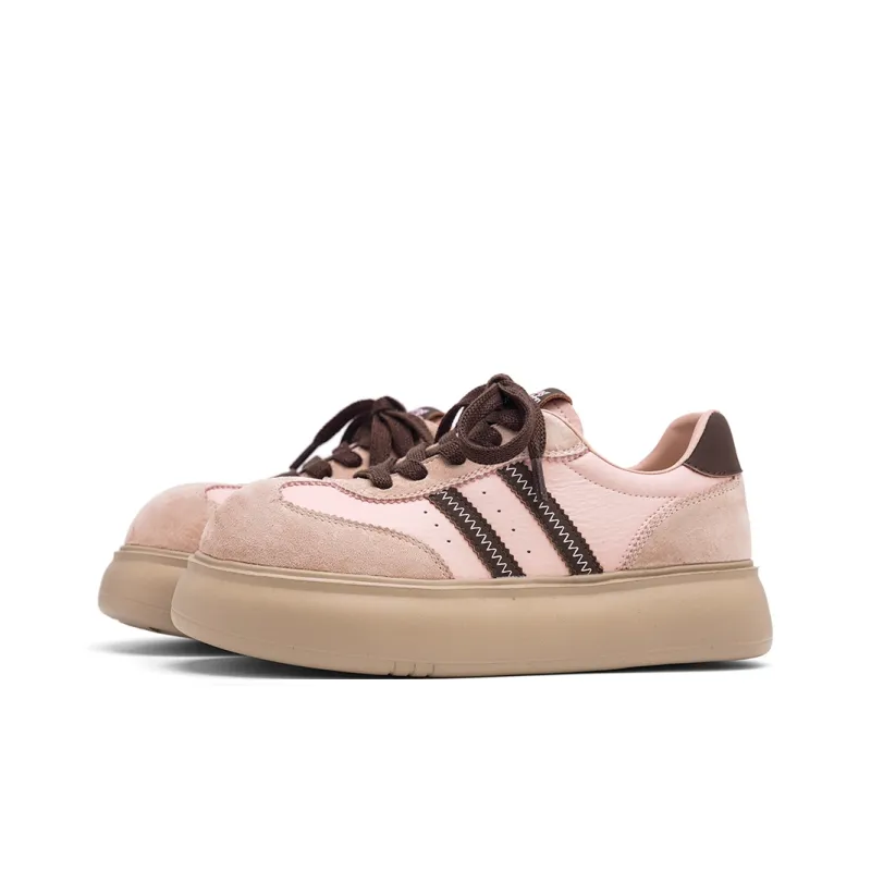 UNCLEWEN Poland Chichi Series Slip Resistant, Breathable, Height Increasing Low Top Skateboard Shoes Women's-1