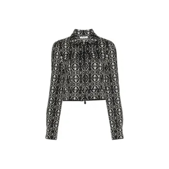 MaxMara Tony Monogram pattern Cropped Jacket