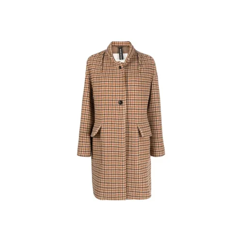 Mackintosh Freddie Check pattern Wool Coat