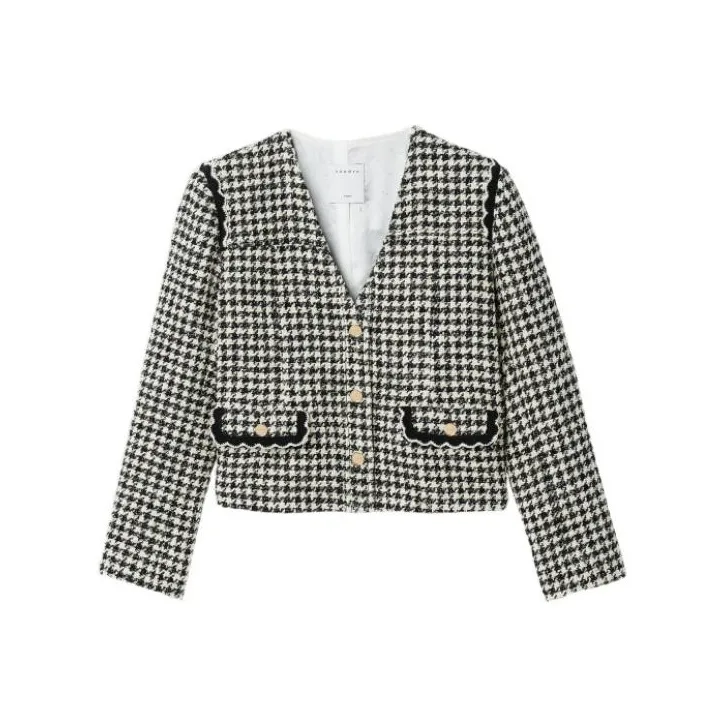 Sandro Business Suits Women's Black/White-0