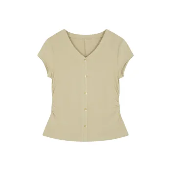 Mo Han Yi Mei Shirt Women's Pineapple Color