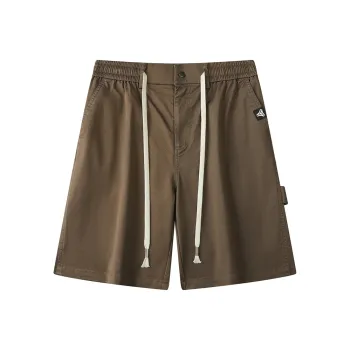 JIANWANG Casual Shorts Unisex Khaki