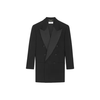 SAINT LAURENT FW22 Business Suits Coats Women's Black