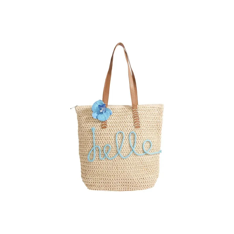 YZUE Woven Tote Bag, Tote Bag, Handbag, Armpit Shoulder Bag Women's Multicolor-4