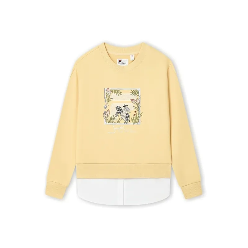 FILA Sweatshirt Women's Golden Armor Yellow-0