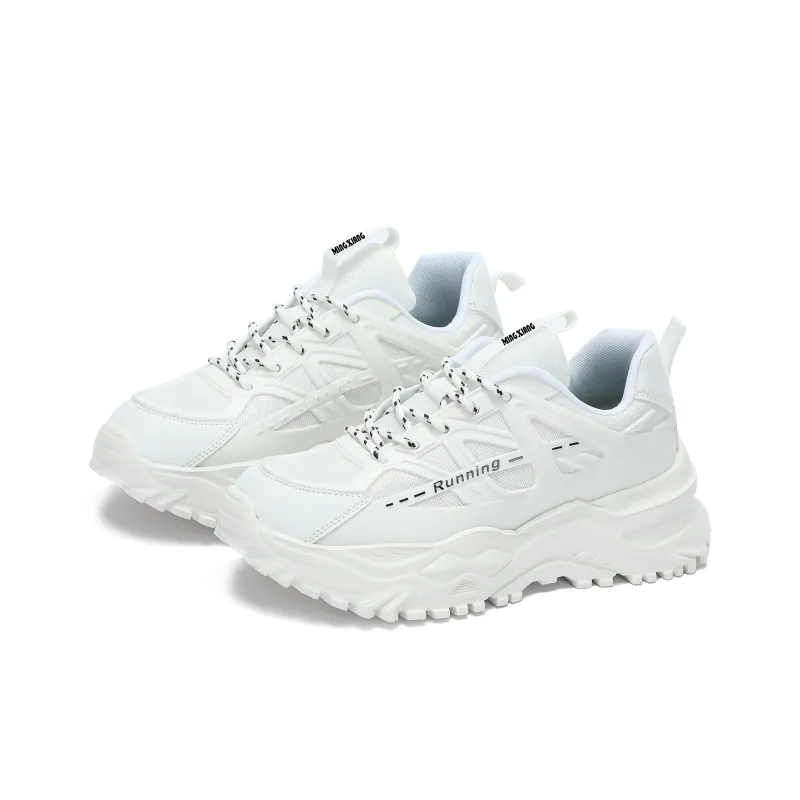 Singing Abrasion Resistant Lightweight Height Increasing Low Top Chunky Sneakers Unisex-15