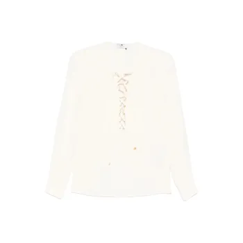 Elisabetta Franchi Laced Long Sleeved Blouse