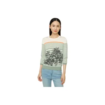 JZ. ANNAKRO Knitwear Women's Stripe Light Green