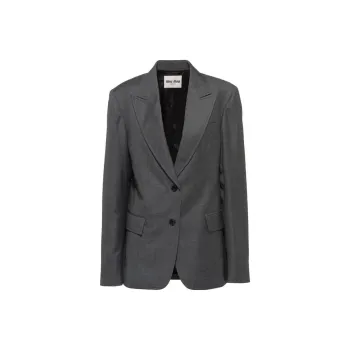 MIU MIU Grisaille Single breasted Blazer