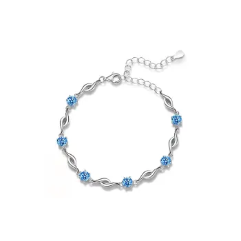 IDEAL 999 Fine Silver Pure Silver Bracelets Women's