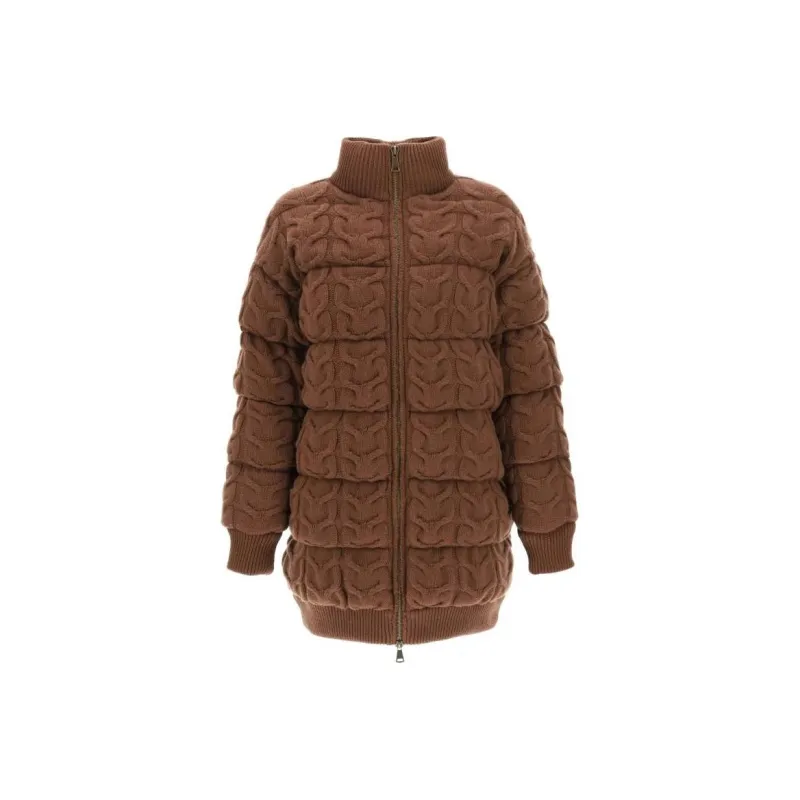 MaxMara Zip-Up High Neck Coat-0
