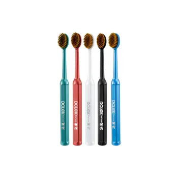 DOLEK Premium Luxury Soft Hair Toothbrushes Comfortable Large Grip Ultra Fine Brush Bristles