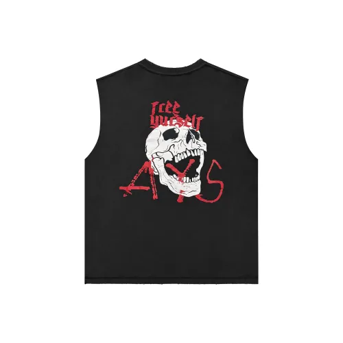 Askyurself Tank Tops Unisex Washed Black