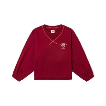 Vans Pulloverr Sweatshirt Snake Year Zodiac Design Women's Red