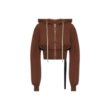 Rick Owens DRKSHDW Tatlin Zip-Up Cropped Hoodie