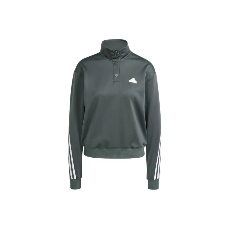 Adidas Iconic Wrapping Track Jacket Sweatshirt Women's Green-0