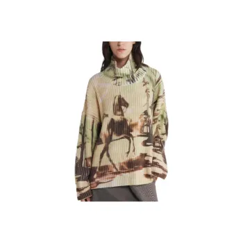 MONSECRET Horse print Chunky Ribbed Jumper