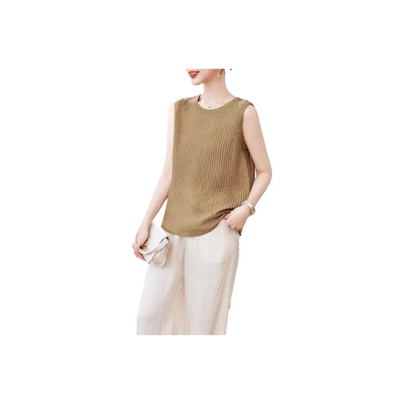 Yi Mengyuan Silk Tank Top Women's-0