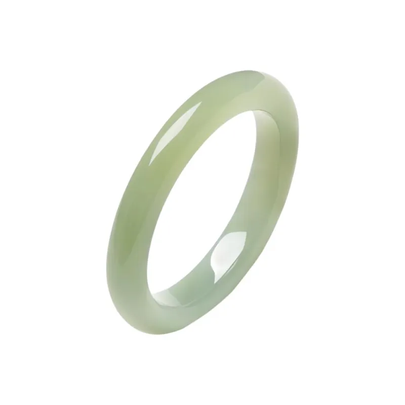 Royal Heaven's Choice Hetian Jade Bangles Green Jade Women's-0