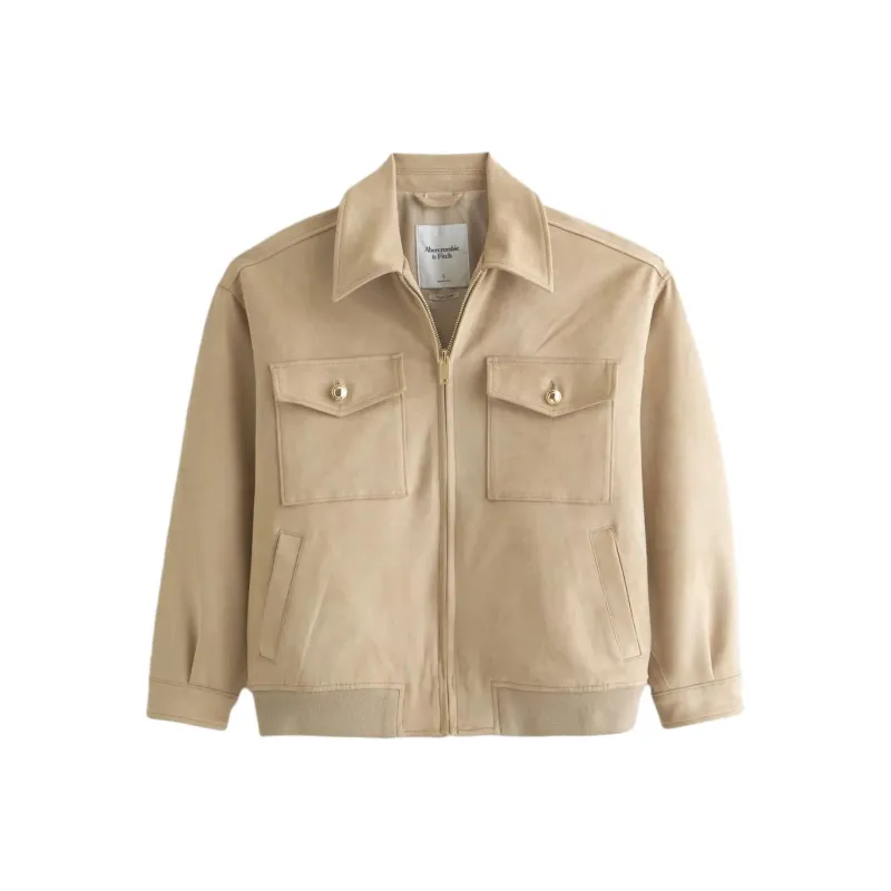 Abercrombie＆Fitch Jackets Coats Women's Khaki-0