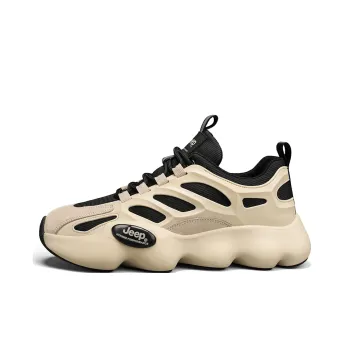 Jeep Shock Absorbing, Non Slip, Wear Resistant, Breathable And Lightweight Low Top Outdoor Shoes Men's Beige