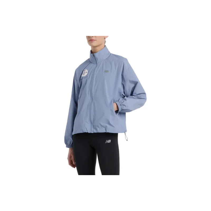 New Balance RBC Brooklyn Half Collection Athletics Packable Jacket Women's Blue-0