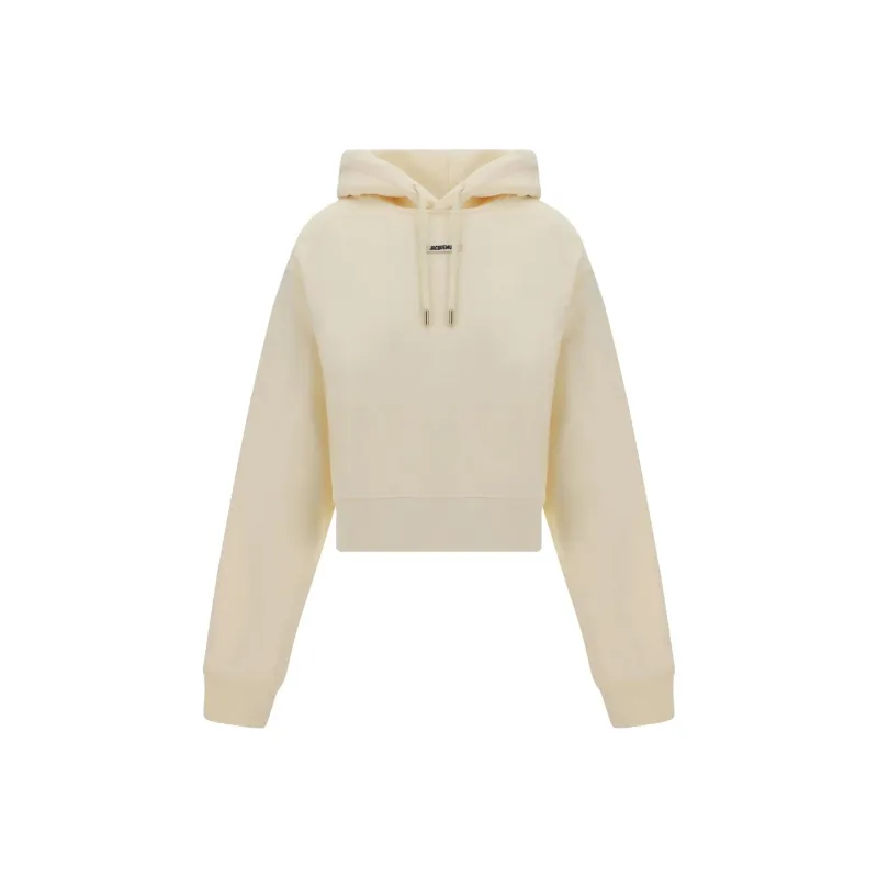 Jacquemus Logo Patch Drawstring Hoodie-0