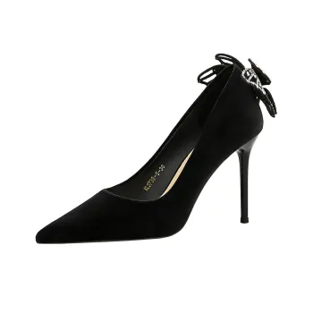 GOSO Slim Heel High Heels Women's Black