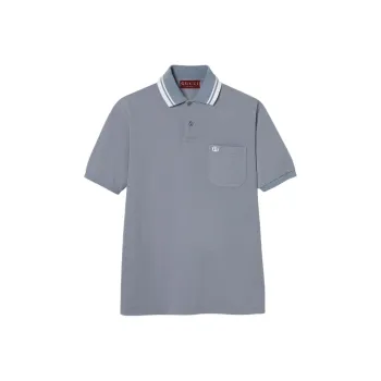 GUCCI Logo embroidered Polo Shirt