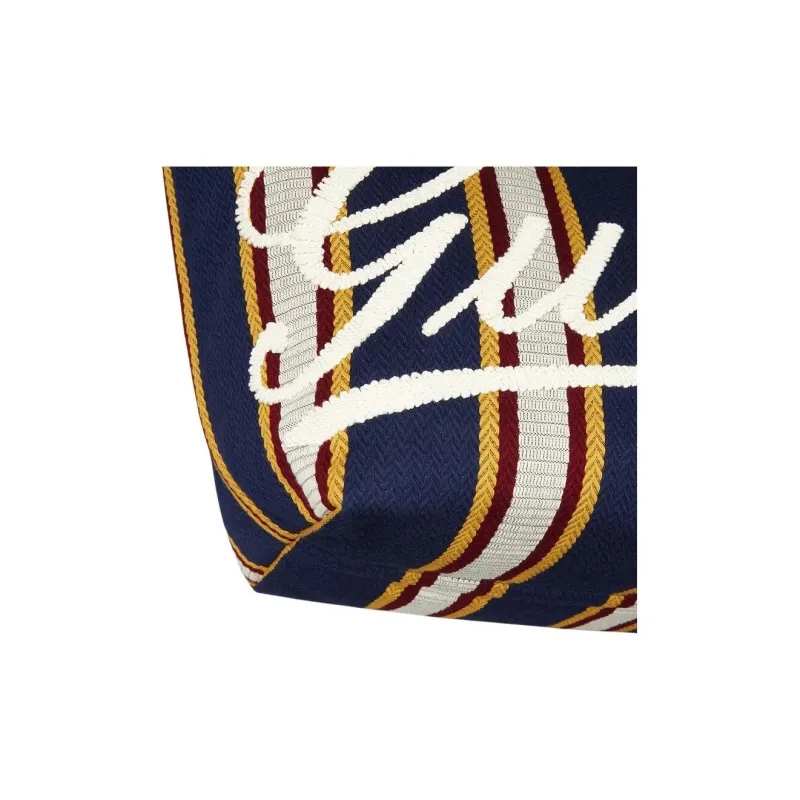 GUCCI Cotton Canvas Tote Bag, Shopping Bag, Handbag, Shoulder Bag Medium Size Men's Dark Blue-6