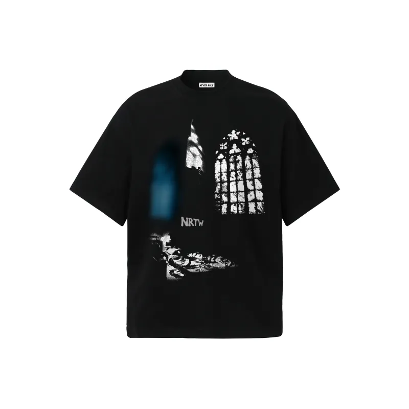 NEVER RULE T Shirts Unisex Black-0