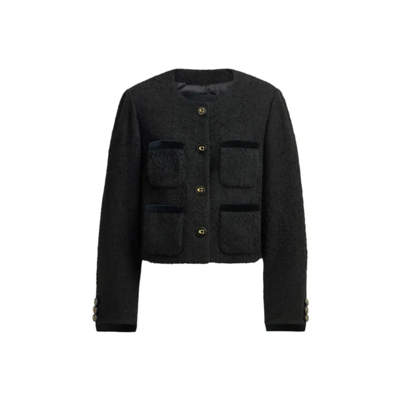 COACH Jackets Coats Women's Black-0
