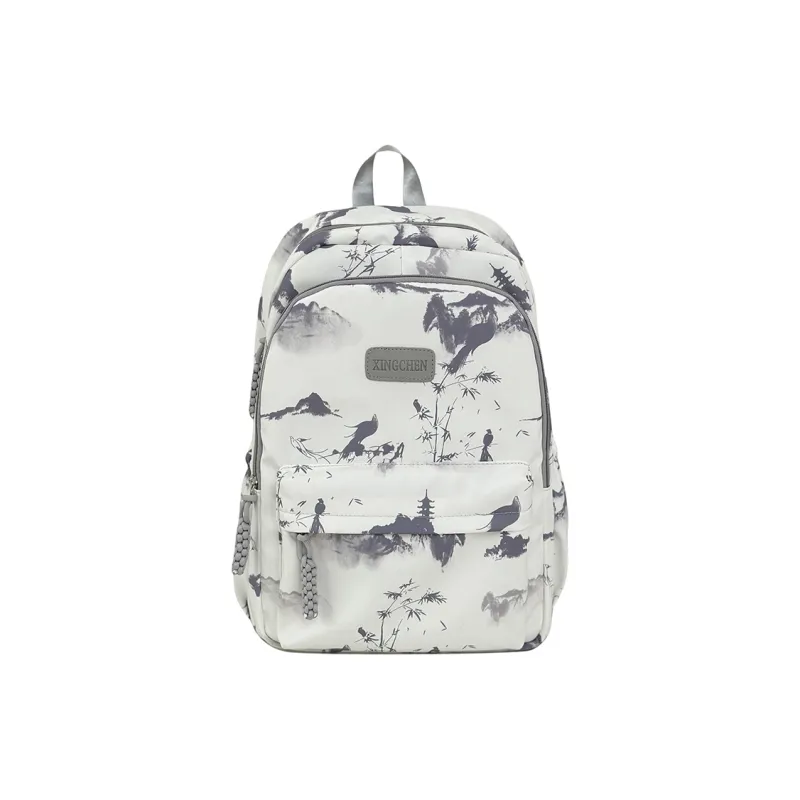 Tibai Nylon Backpack Regular Unisex Pink/Red/Black/Gray/Green-16