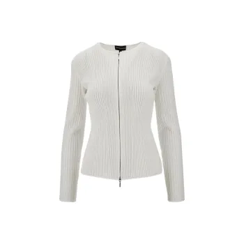 EMPORIO ARMANI Perforated Ottoman Fabric Jacket
