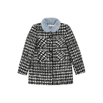 Self-portrait Jackets Women's Black Plaid