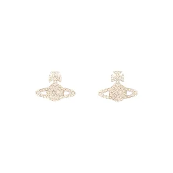 Vivienne Westwood Crystal, Silver Platinum Earrings Women's Pink