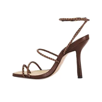 Schutz Kaya One Strap Sandals 11cm Women's Brown