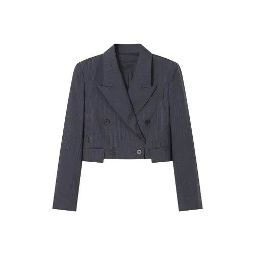 UOOYAA Business Suits Women's Stripes