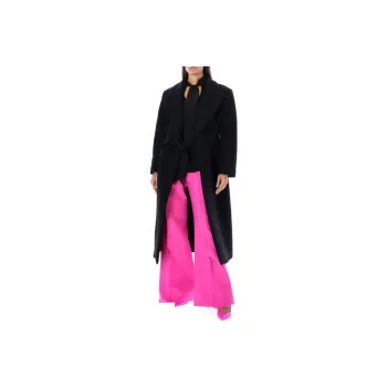 Valentino Pink Pp Collection Coats Women's Black