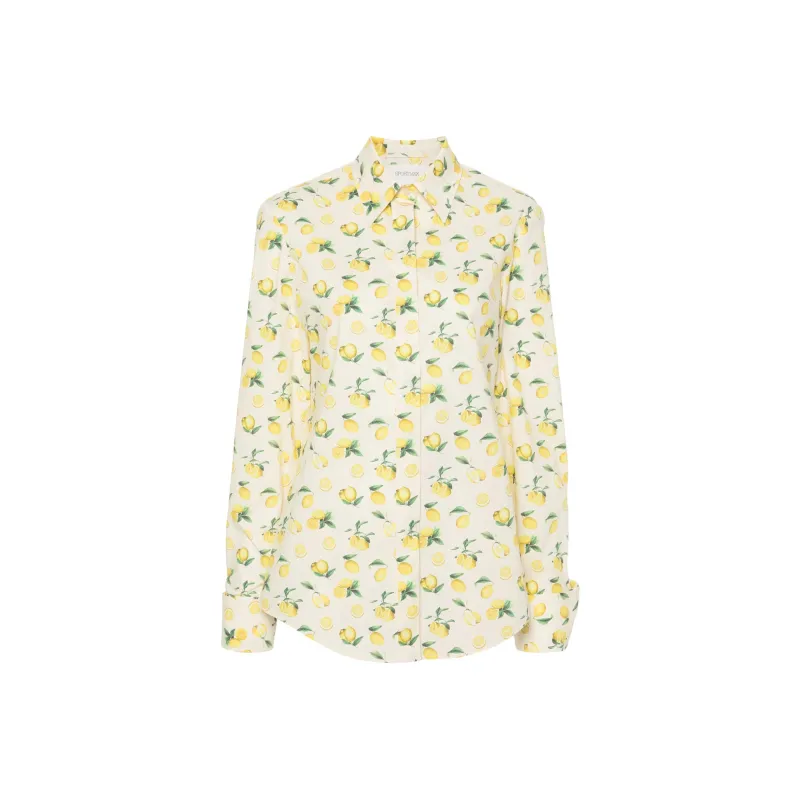 SportMax Max Mara All-Over Printed Long-Sleeved Shirt-0