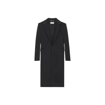 SAINT LAURENT Tailored Single-breasted Coat