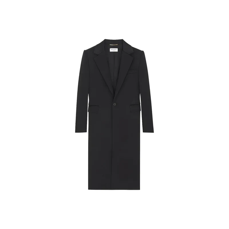 SAINT LAURENT Tailored Single-breasted Coat-0