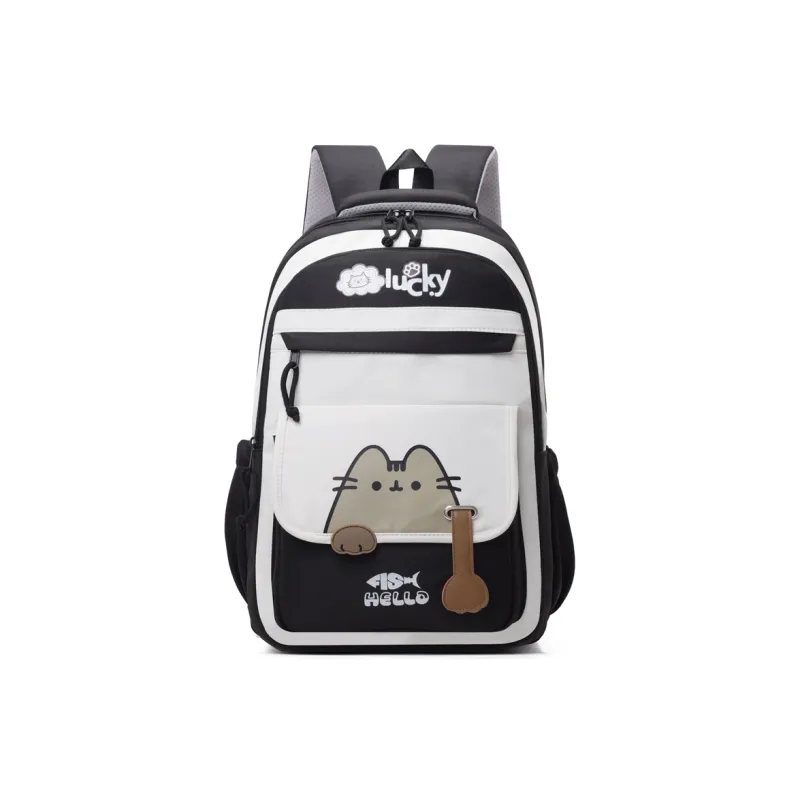 Three Ducklings Oxford Backpack Regular Women's Black/Pink/Green/Violet/Light Gray-0