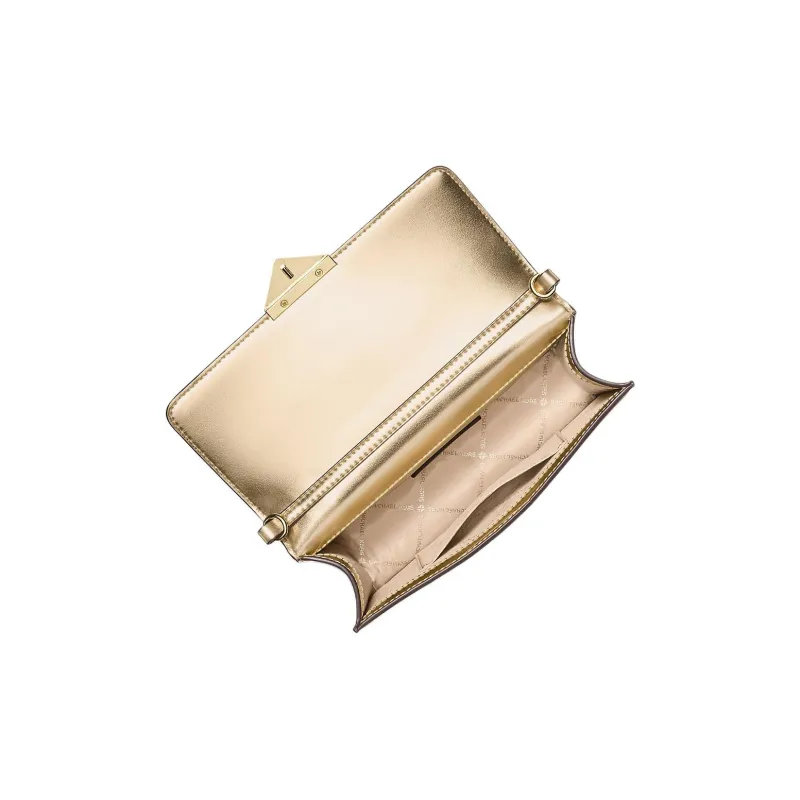 MICHAEL KORS Cece PU Baguette Bag Clutch Crossbody Bag Shoulder Bag Medium Size Women's Gold-2
