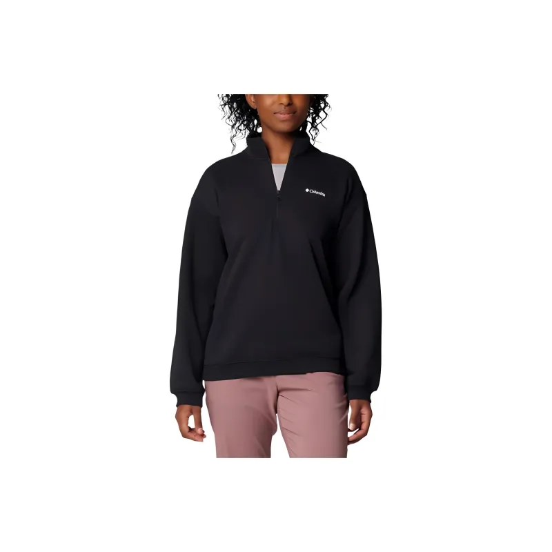 Columbia Women's Meridian Creek™ Quarter Zip Pullover Sweatshirt Women's Black-0
