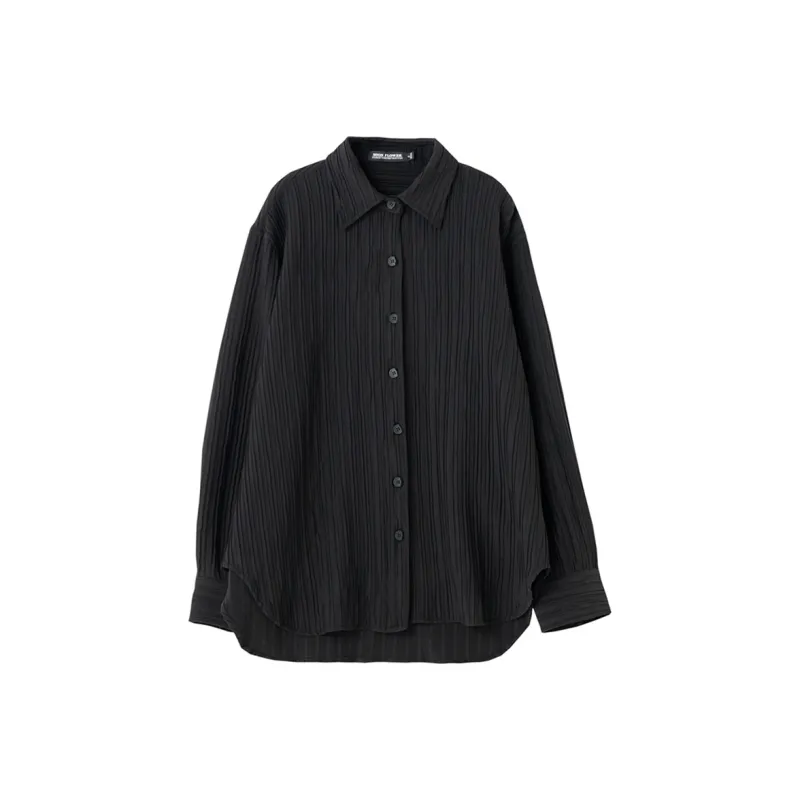 SOON FLOWER Shirt Women's Black-0